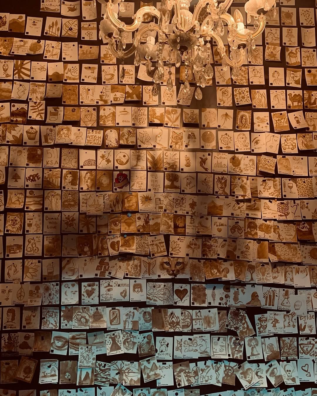 Portrait composition with raw sketch gestures